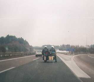 Anreise in Richtung S�den