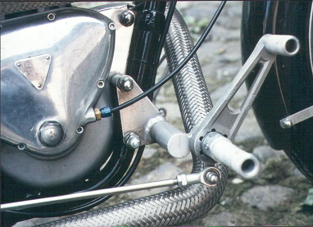 vorverlegte Fu�rasten